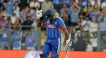 India's Sanju Samson smashed a 42-ball 89 in the T20 World Cup semi-final against England on Thursday at the Wankhede Stadium in Mumbai. (Express photo by Narendra Vaskar)
