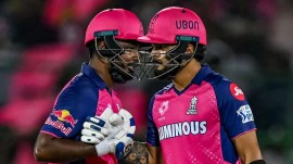 Riyan Parag (right) will captain Rajasthan Royals in IPL 2026 after the exit of Sanju Samson. (Photo: Rajasthan Royals via X)