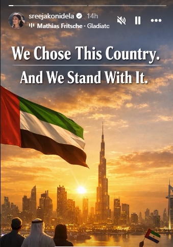 Chiranjeevi's daughter Sreeja Konidela's Instagram Story