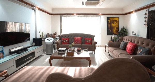 Shakti Mohan's Mumbai house living area 