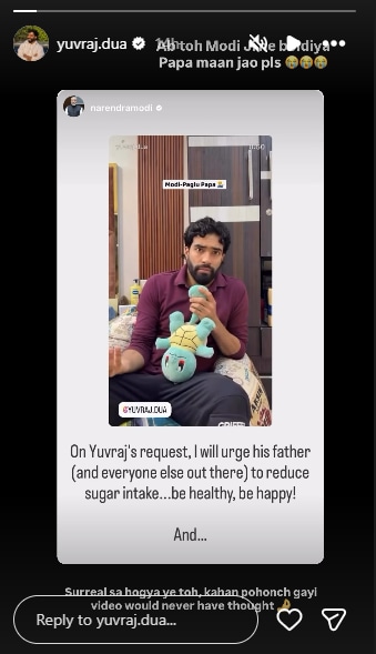 PM Modi Yuvraj Dua Instagram