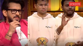 Aman Gupta gives feedback to My Perro pitchers on Shark Tank India