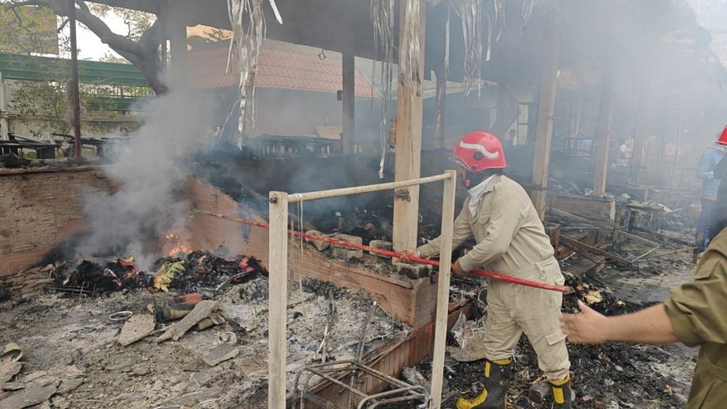 Massive Fire Gutted 40+ Stalls at South Delhi’s Nature Bazaar Just ...