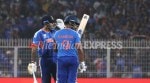 Sanju Samson's 97-run knock helped India record their highest successful run chase in T20 World Cup. (Express photo by Partha Paul)