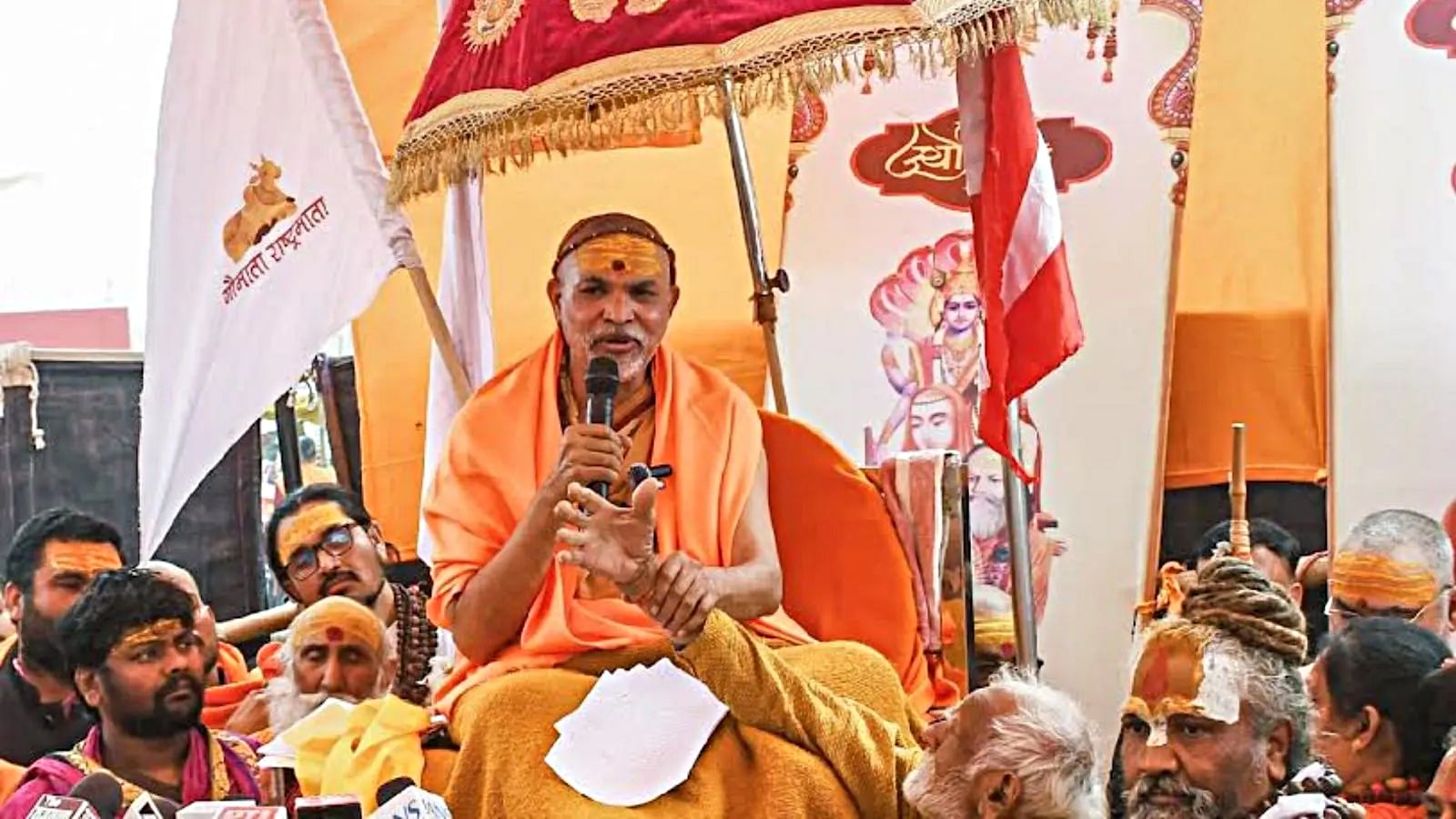 ‘Declare cow rashtra mata’: Saraswati announces 81-day march from Yogi turf on May 3