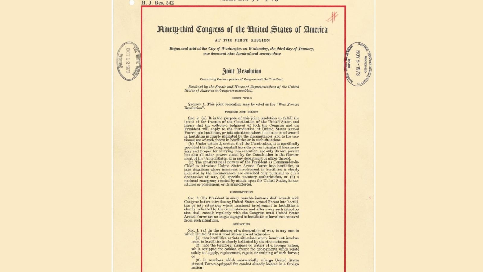 US Constitution war powers