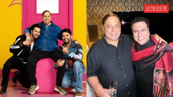 Varun Dhawan, David Dhawan on Govinda on The Great Indian Kapil Show