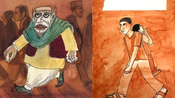 A djinn walks in Karachi, the protagonist Brighu, walks with his son, the eponymous Jafer, on his back. 