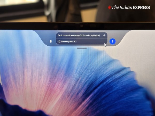 एचपी आईक्यू को चलाने के लिए इंटरनेट कनेक्शन की आवश्यकता नहीं है। (छवि क्रेडिट: अनुज भाटिया/द इंडियन एक्सप्रेस)