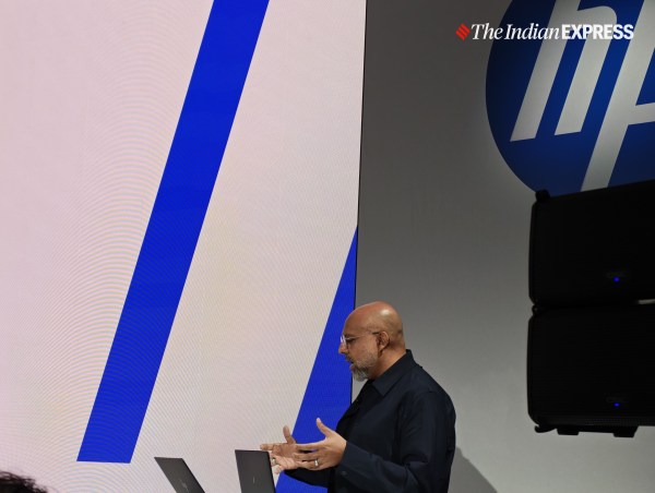 एप्पल के पूर्व डिजाइनर और ह्यूमेन के सह-संस्थापक इमरान चौधरी एचपी आईक्यू लैब के प्रमुख हैं। (छवि क्रेडिट: अनुज भाटिया/द इंडियन एक्सप्रेस)