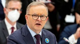 Anthony Albanese heckled Eid prayers Sydney