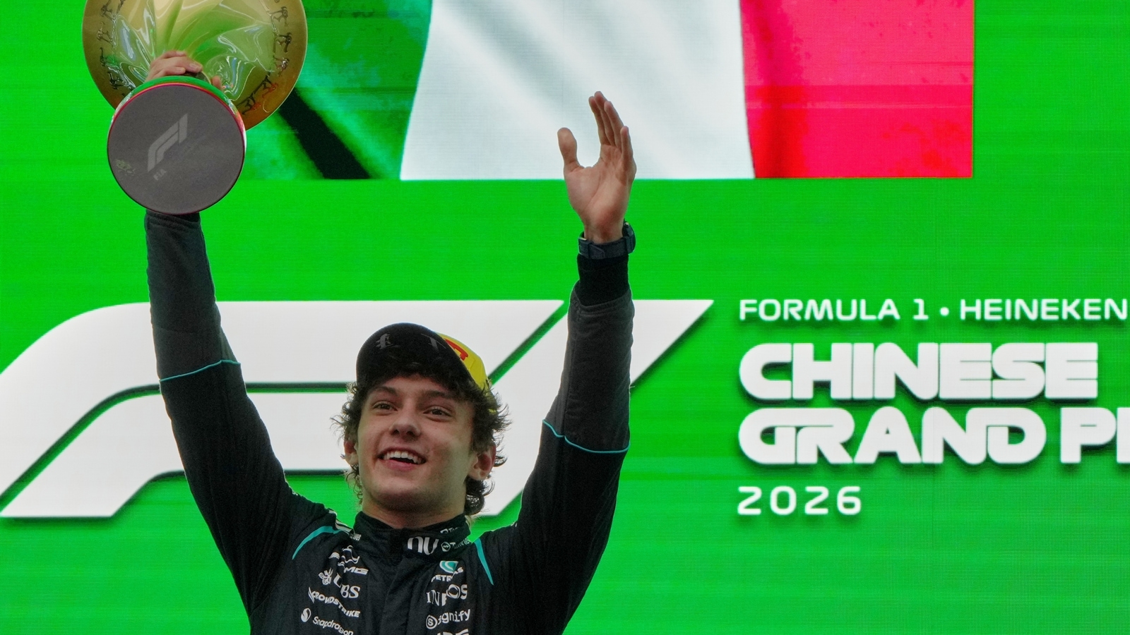 At the Chinese Grand Prix, Antonelli drove with the poise of a veteran. (AP photo)