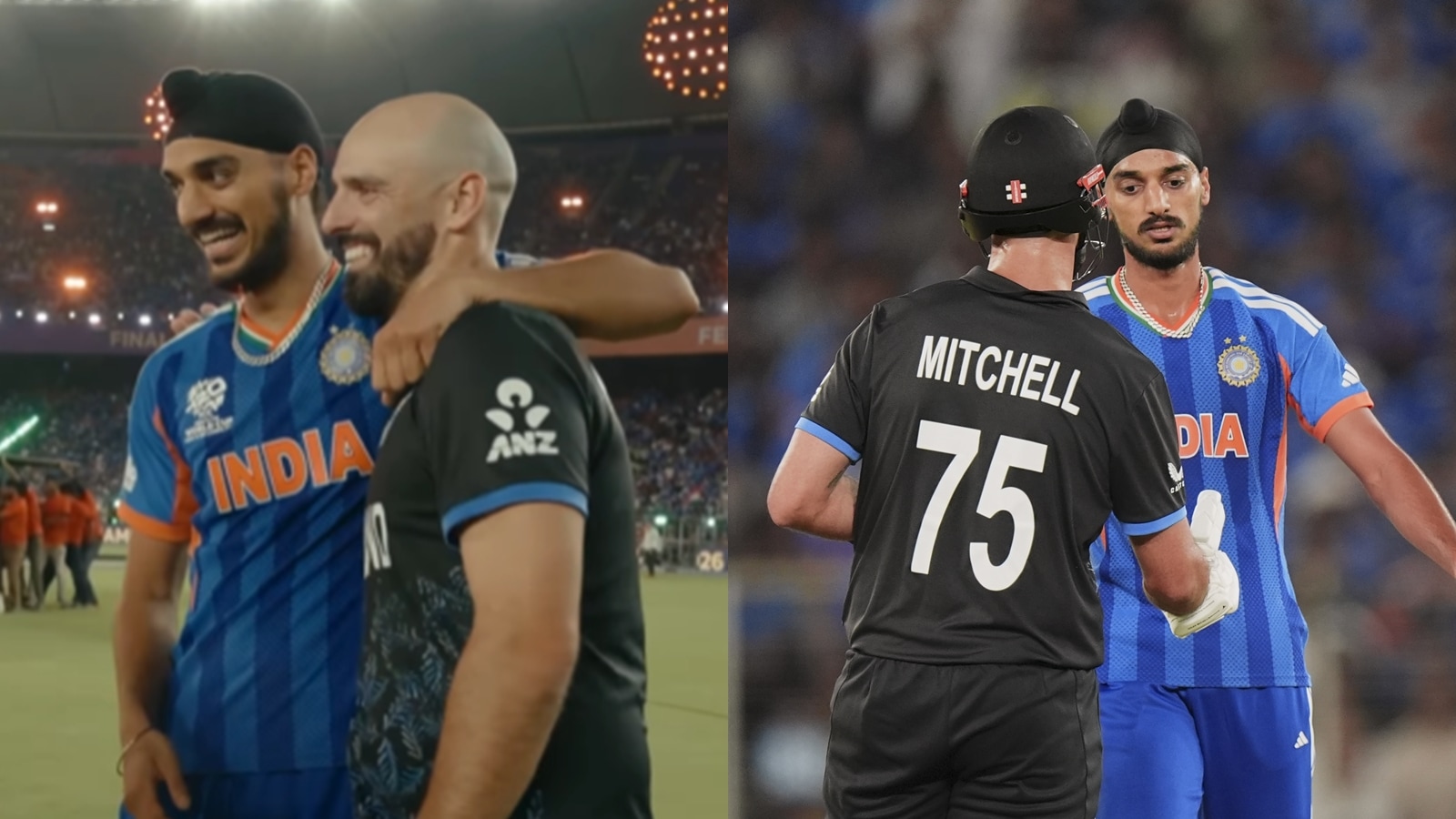 WATCH: Arshdeep Singh defuses tension with Daryl Mitchell after T20 World Cup final with heartfelt apology