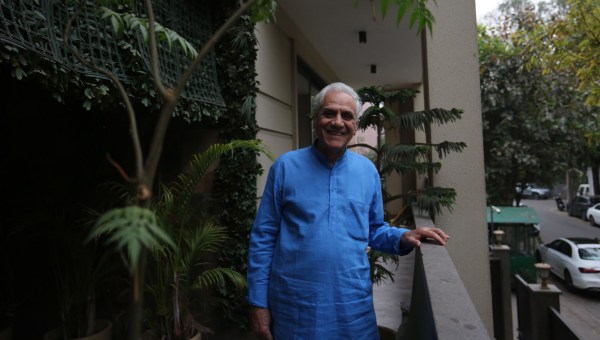 Mehta 13: M C Mehta at his daughter’s home in Neeti Bagh, Delhi. His name is synonymous with environmental jurisprudence in the country. Photo by Anil Sharma