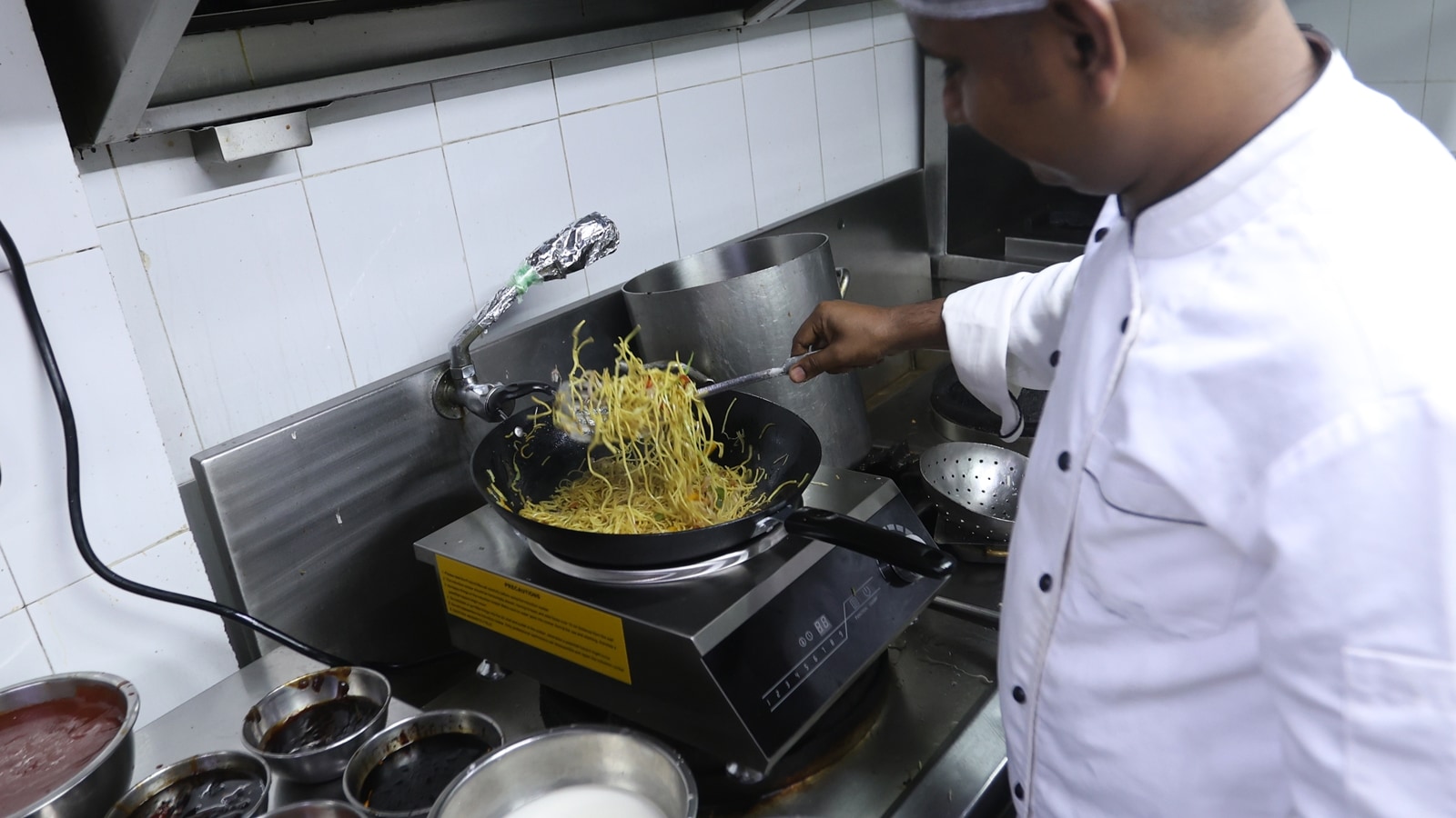 LPG supply uncertain, so a Noida restaurant experiments with induction