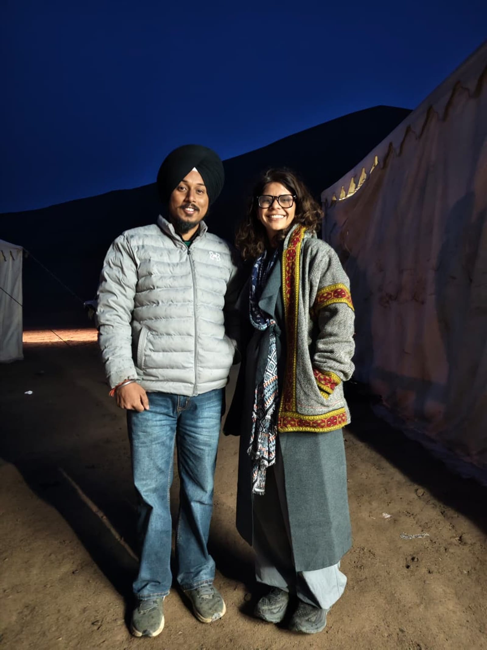 Balwinder Singh with Smriti Chauhan 
