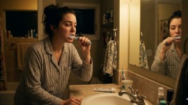 brushing teeth