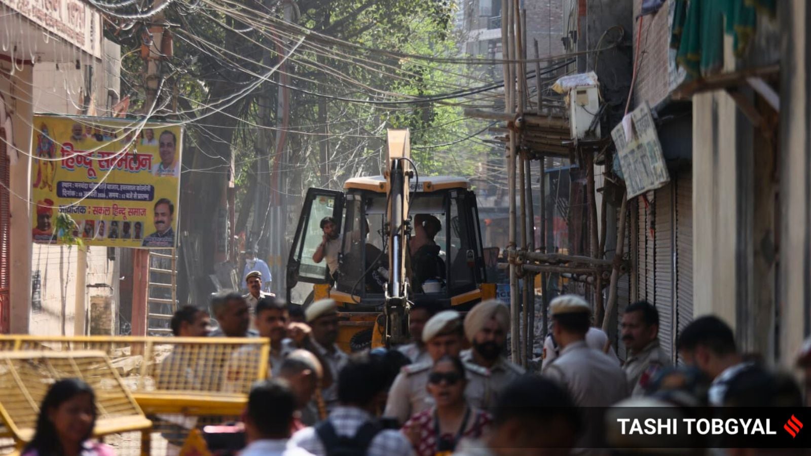 Bulldozer action at house of Uttam Nagar murder case accused, parts of 3-storey building razed