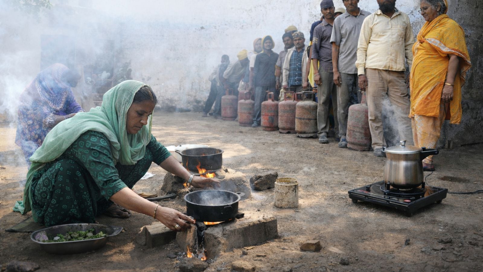 LPG crisis: Left with no choice, people in rural Punjab  shift to earthen chullahs, induction cooktops