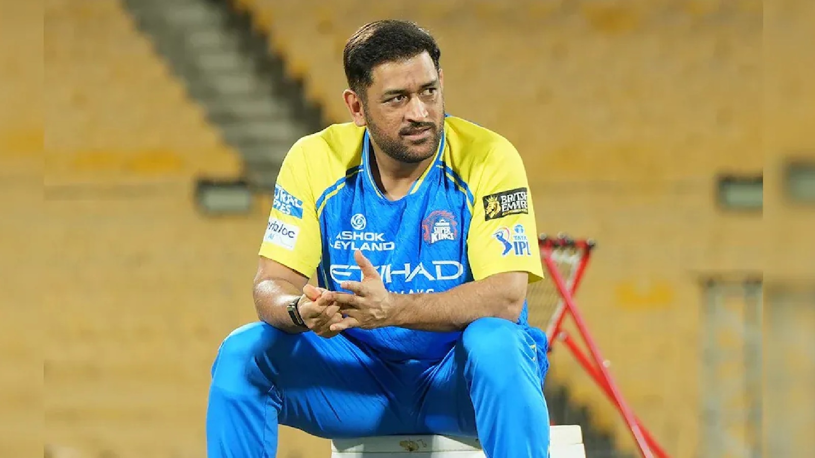  MS Dhoni has not travelled with the CSK squad to Guwahati. (Chennai Super Kings)