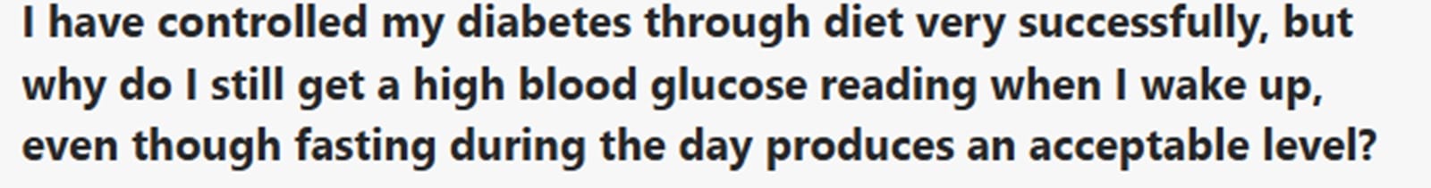 diabetes quora