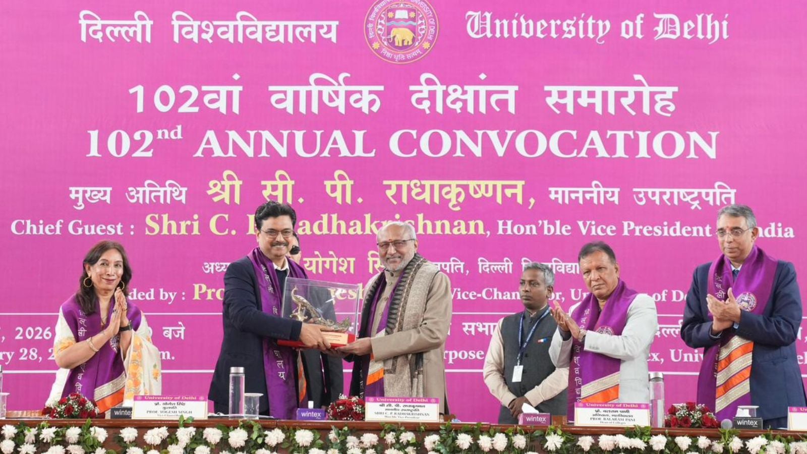 More than 1.2 lakh students conferred with degrees at DU’s 102 convocation ceremony