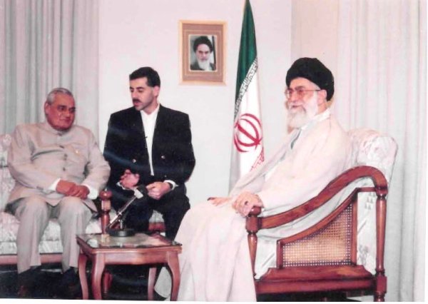 Vajpayee with Khamenei