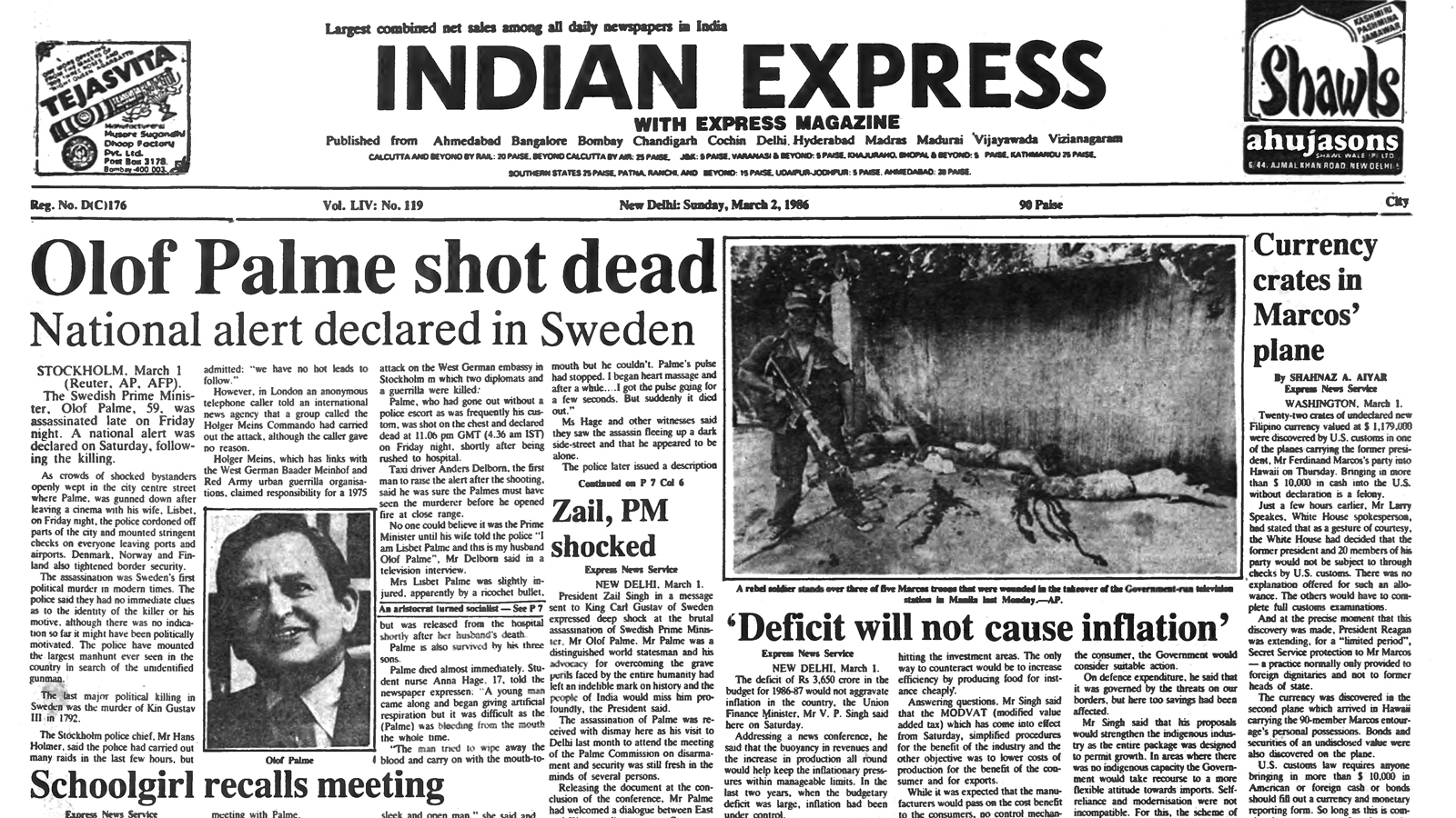 40 years ago March 02, 1986: Swedish PM shot dead