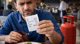 Restaurant bill includes LPG charges? Here’s what you can do (Image generated using AI)