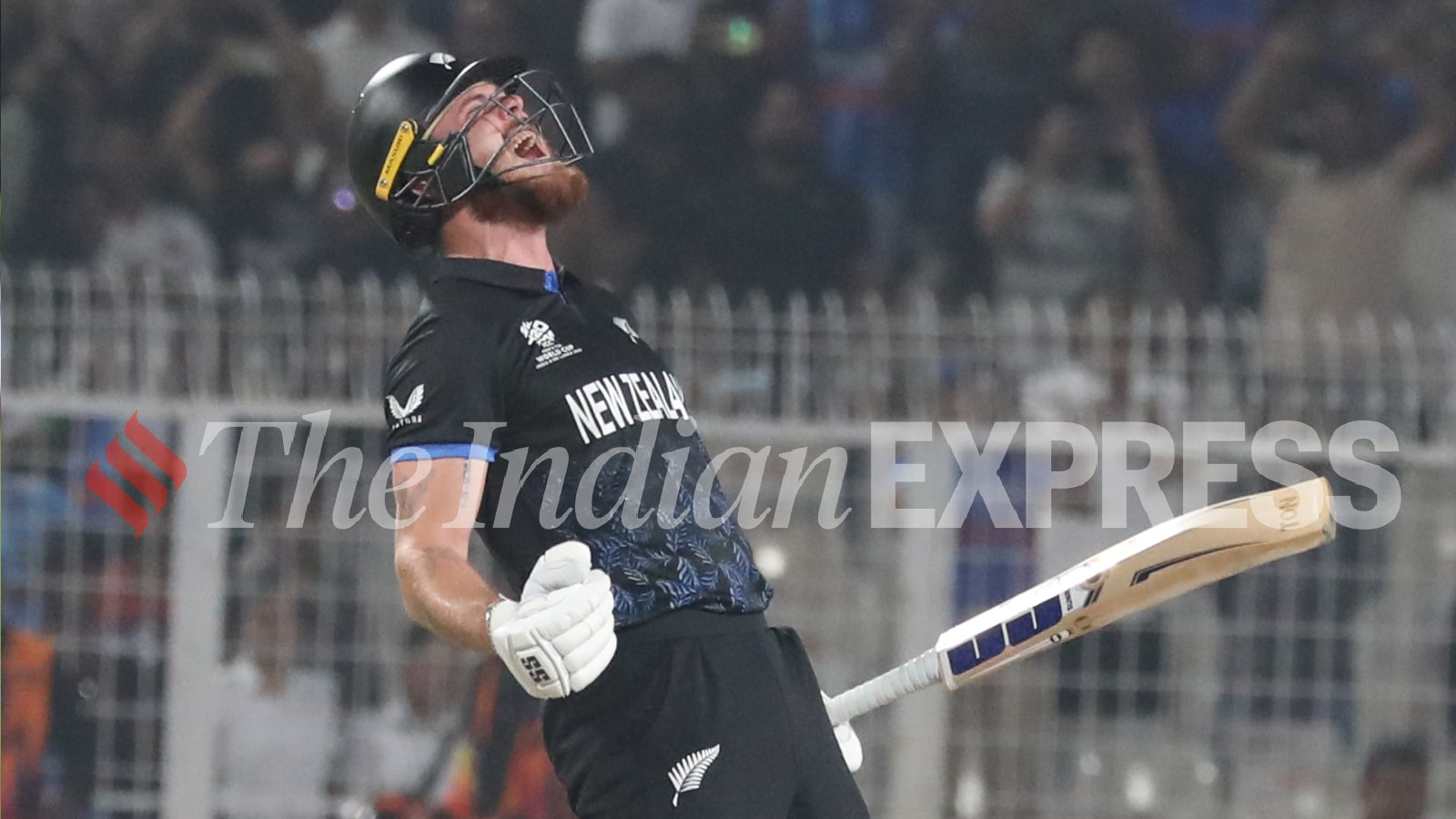 Finn Allen, the swashbuckling right-hander underlined the importance of the pre-tournament India series. (Express Photo by Partha Paul)