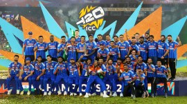 India head coach Gautam Gambhir said the team's high risk, high reward mantra paid off in the T20 World Cup. (AP Photo)
