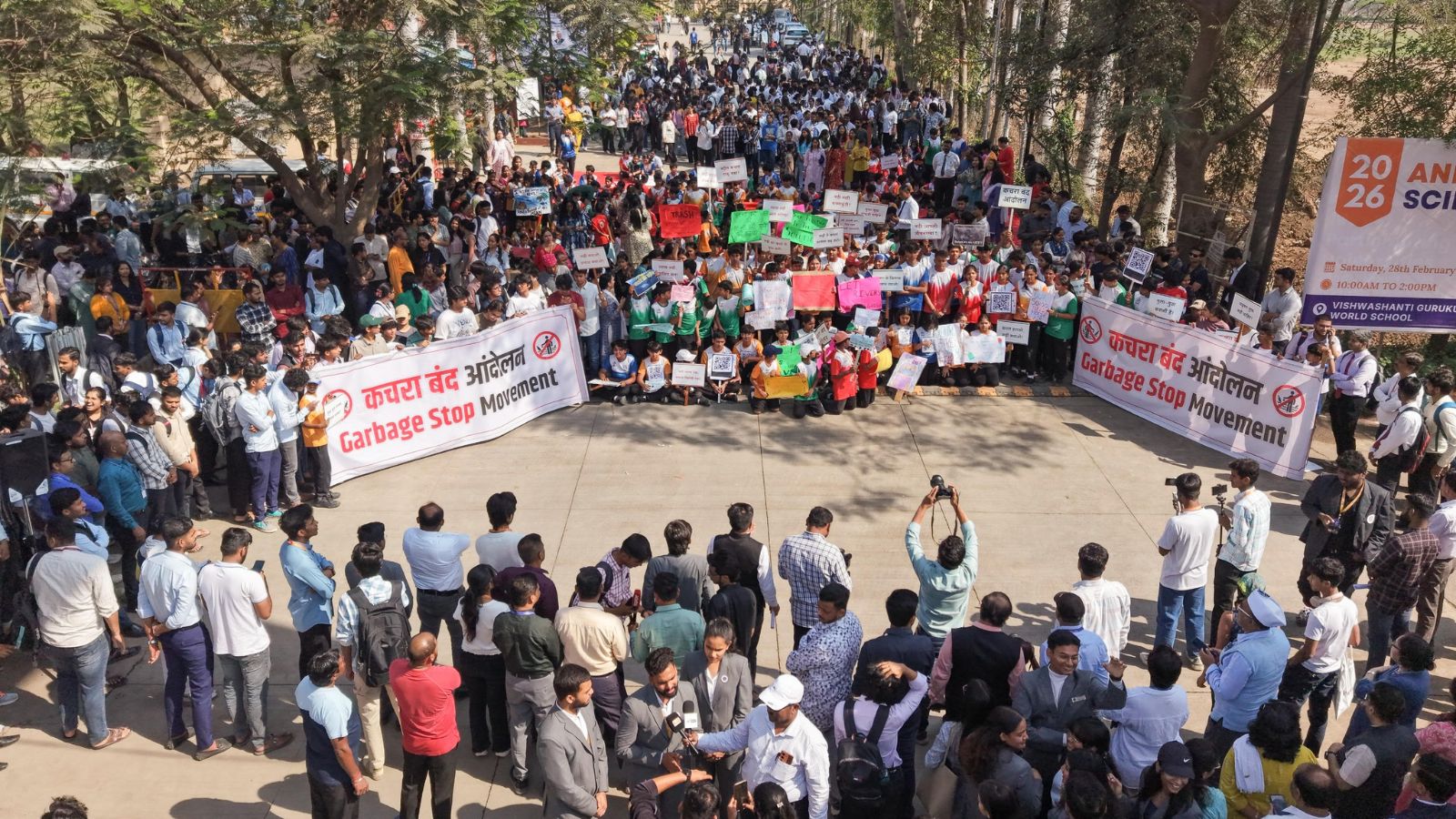 Garbage dumping in Mula-Mutha river: MIT-ADT students restart protest after ‘no concrete action’