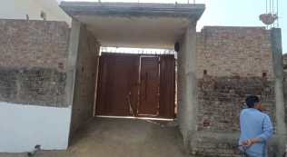 The family home in Bahraich's Rupaideeh area where the incident took place in the intervening night of Sunday and Monday. Express