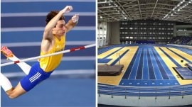 The Kalinga Indoor Stadium in Bhubaneswar is the first-ever indoor facility in India and Mondo Duplantis could headline the world championships in two years' time. (Reuters/X)