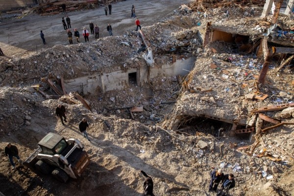 The site of a U.S.-Israeli airstrike in Tehran, Iran on Saturday., March 21, 2026. President Trump says he is considering “winding down” operations in Iran. But many of his original war goals remain unaccomplished. (Arash Khamooshi/The New York Times)