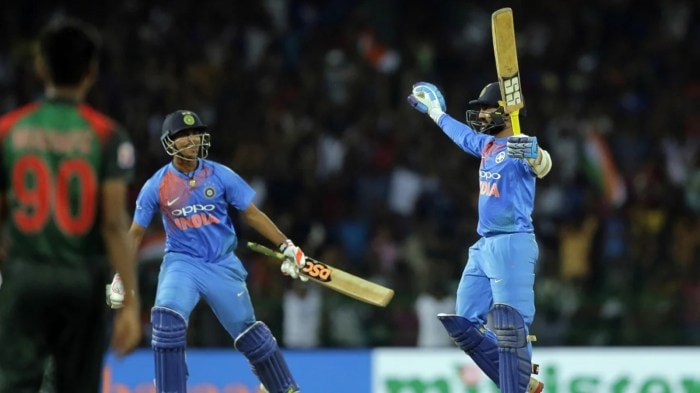 On this day in 2018: Dinesh Karthik's career was revived by hitting a six on the last ball against Bangladesh in the Nidahas Trophy final.