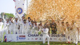 Jammu and Kashmir took a 477-run lead on Day 4 of the match and lifted it up to 633 at the end of the match. (PTI Photo)
