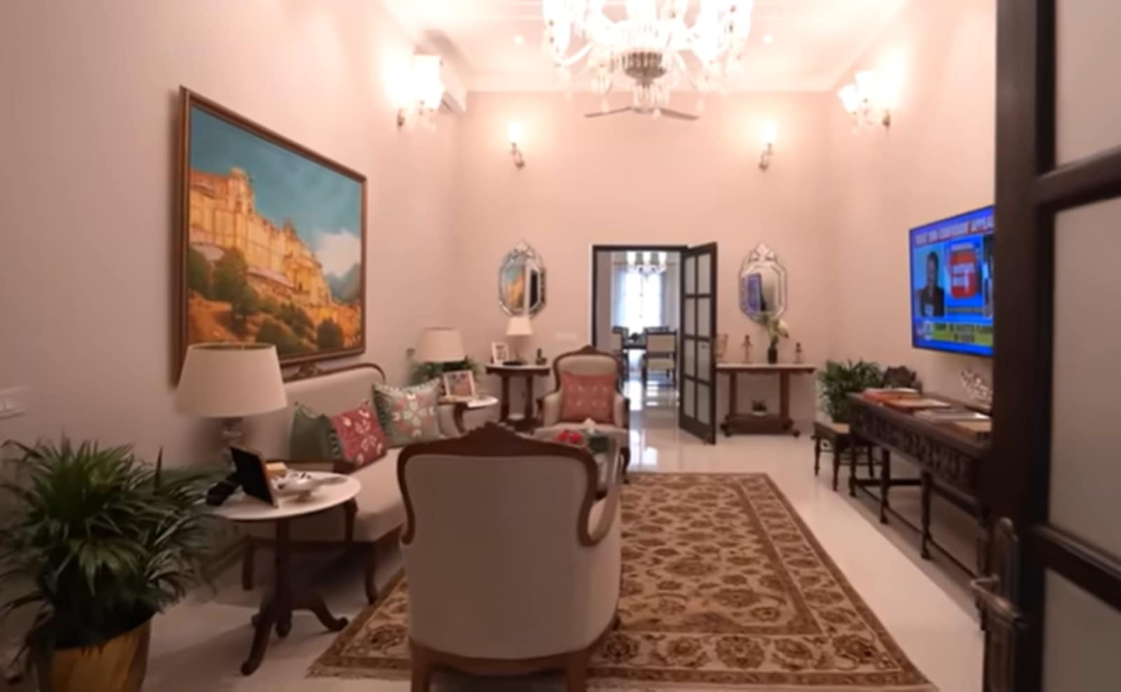 The residence reflects a careful blending of heritage and individuality