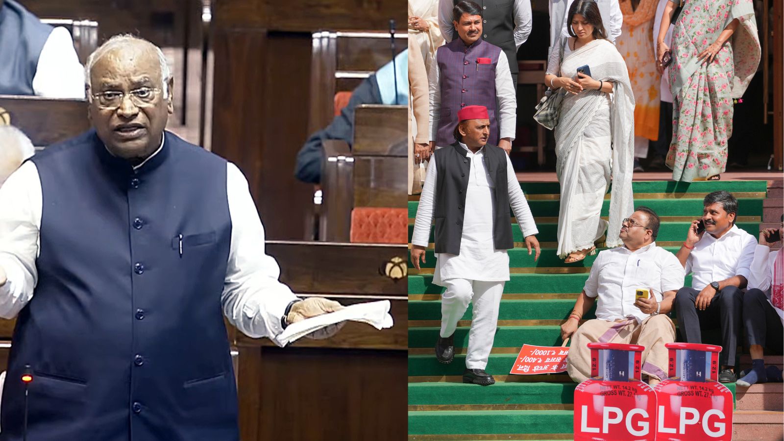 LPG crisis reaches Parliament as Kharge blames govt; BJP says Cong trying to create anarchy