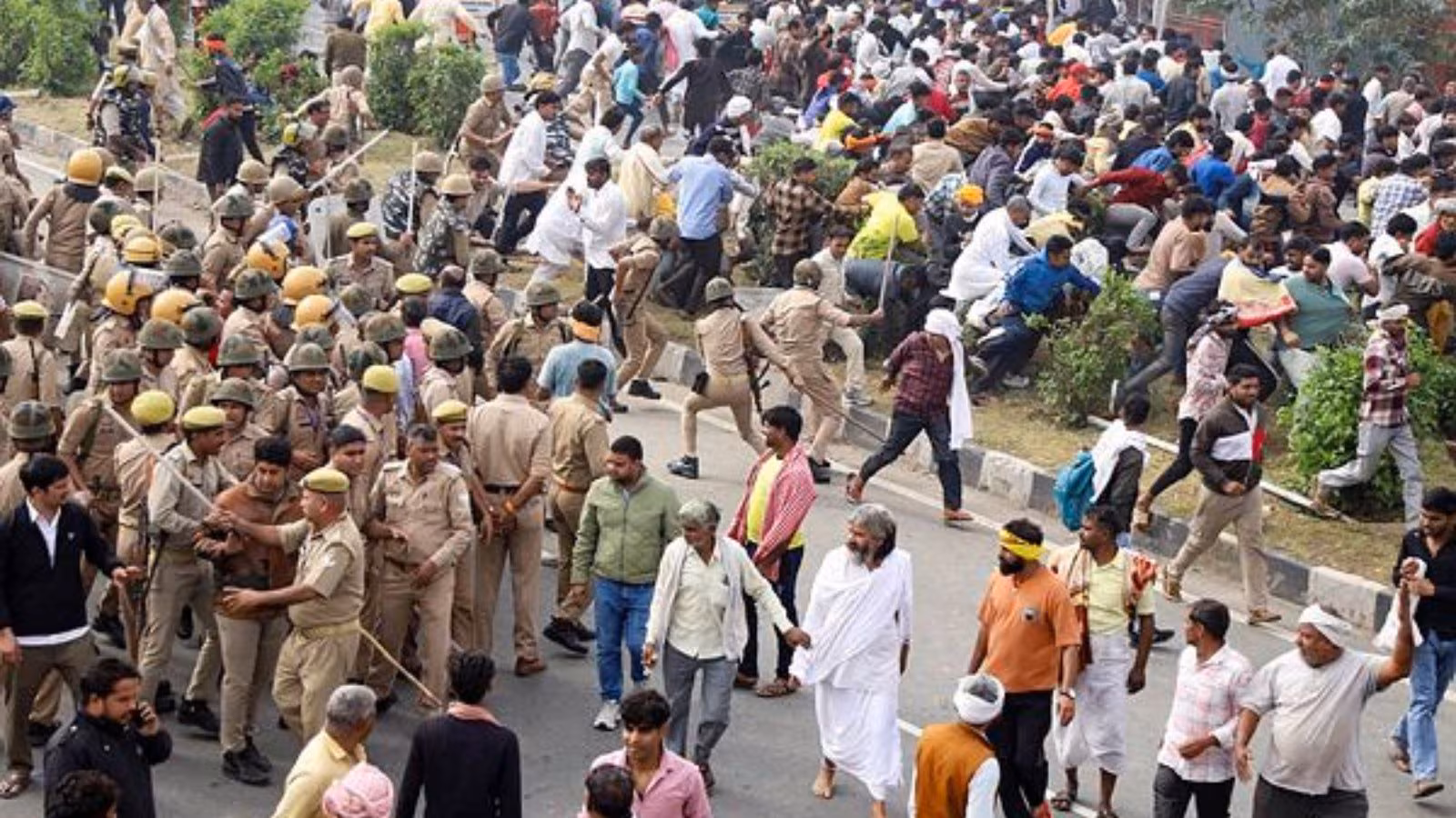 mathura baba violence