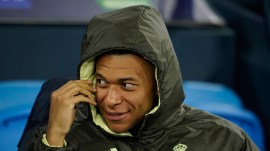 The report had said that Real Madrid’s medical staff ran an MRI scan on his right knee, while Mbappe had actually injured his left knee in a game against Celta Vigo in December (AP Photo)