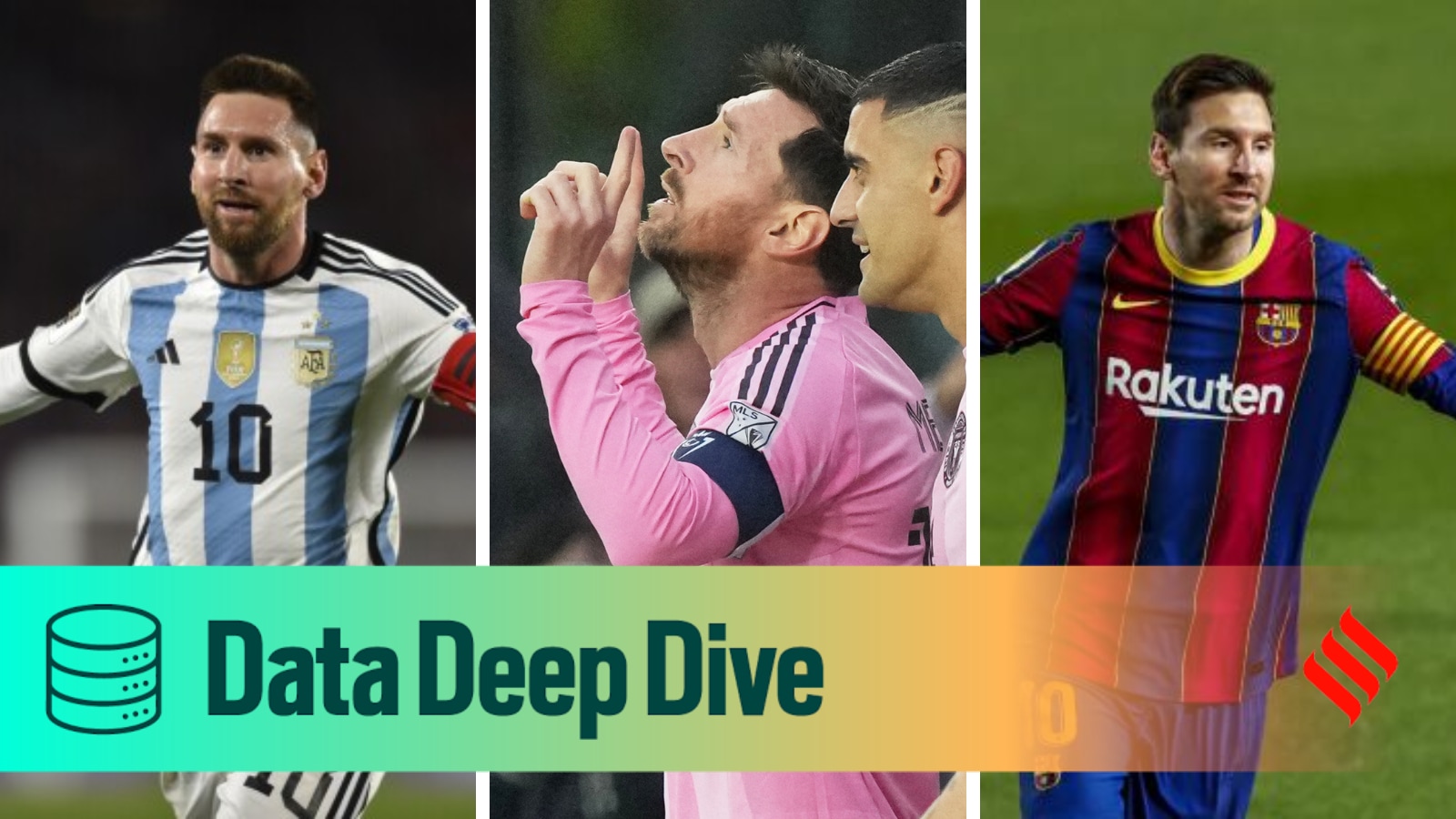 756 with left-foot, 176 from outside the box: The marvel of Messi