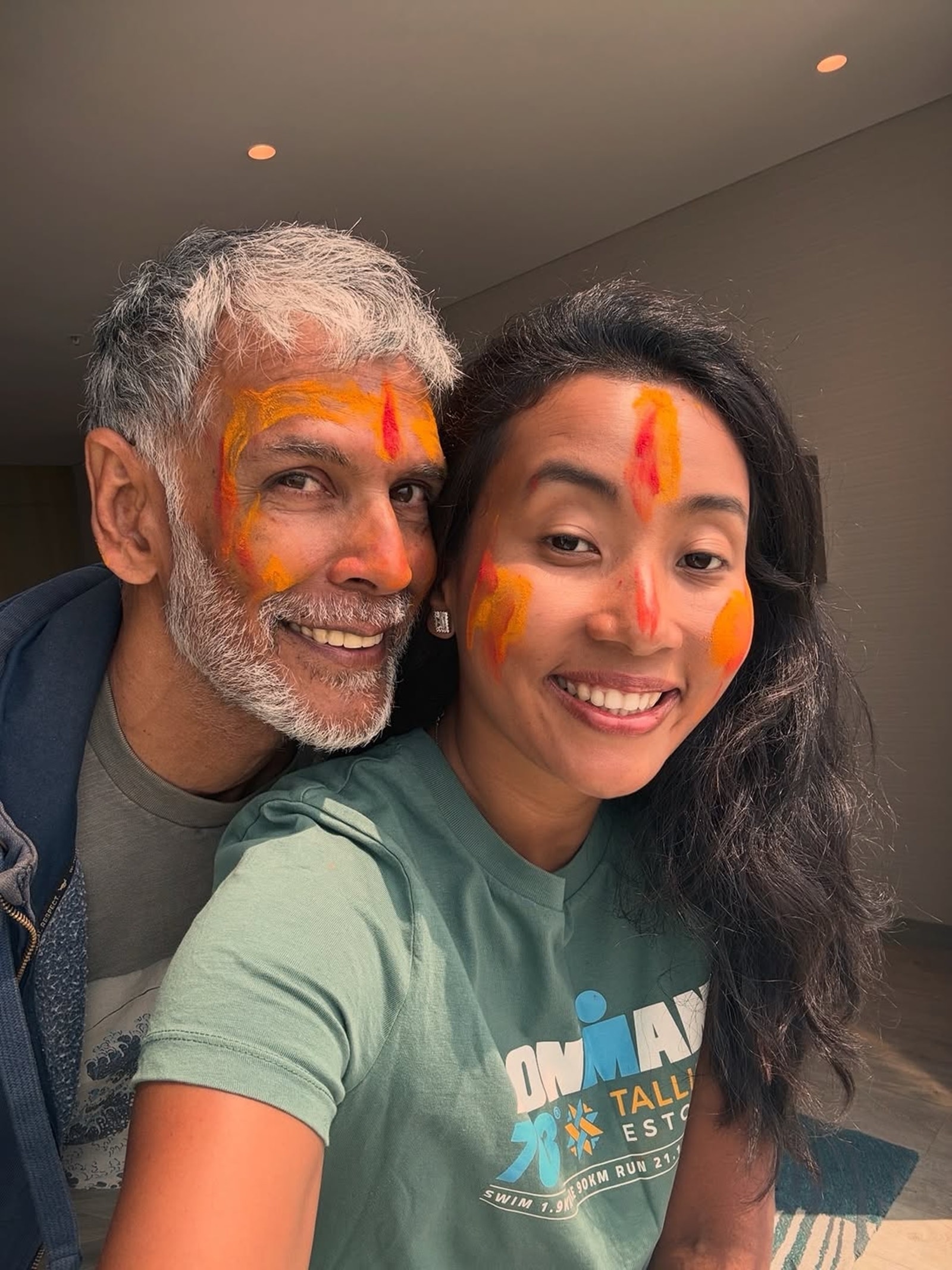 Milind Soman and Ankita Konwar’s Epic Holi Swim