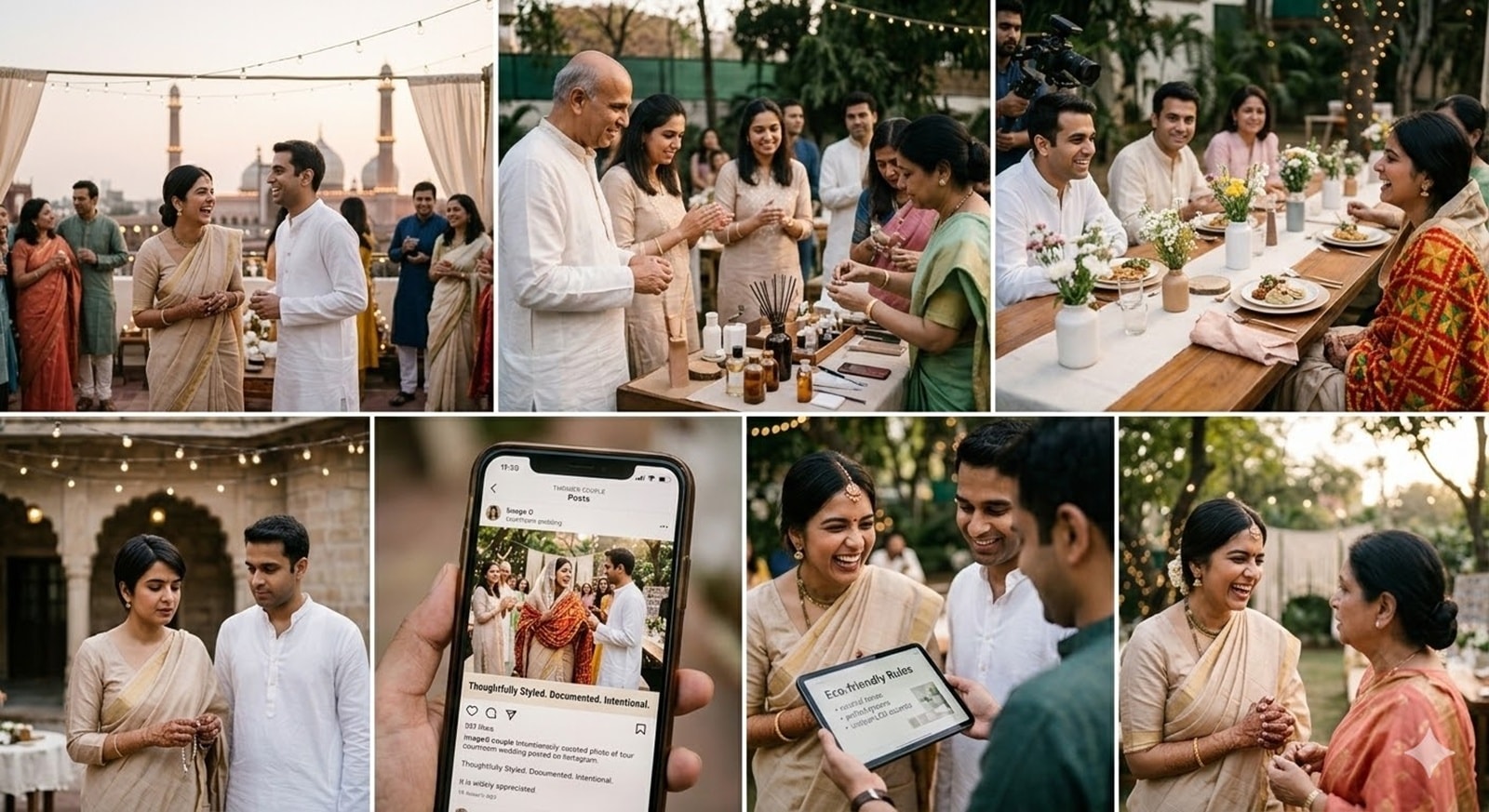 Social media's role in all this is double-edged. On the one hand, platforms like Instagram have inflated the production value of what a good wedding looks like: the emotional bridal entry, the drone shots over a heritage haveli, the well-curated 200-item menu.