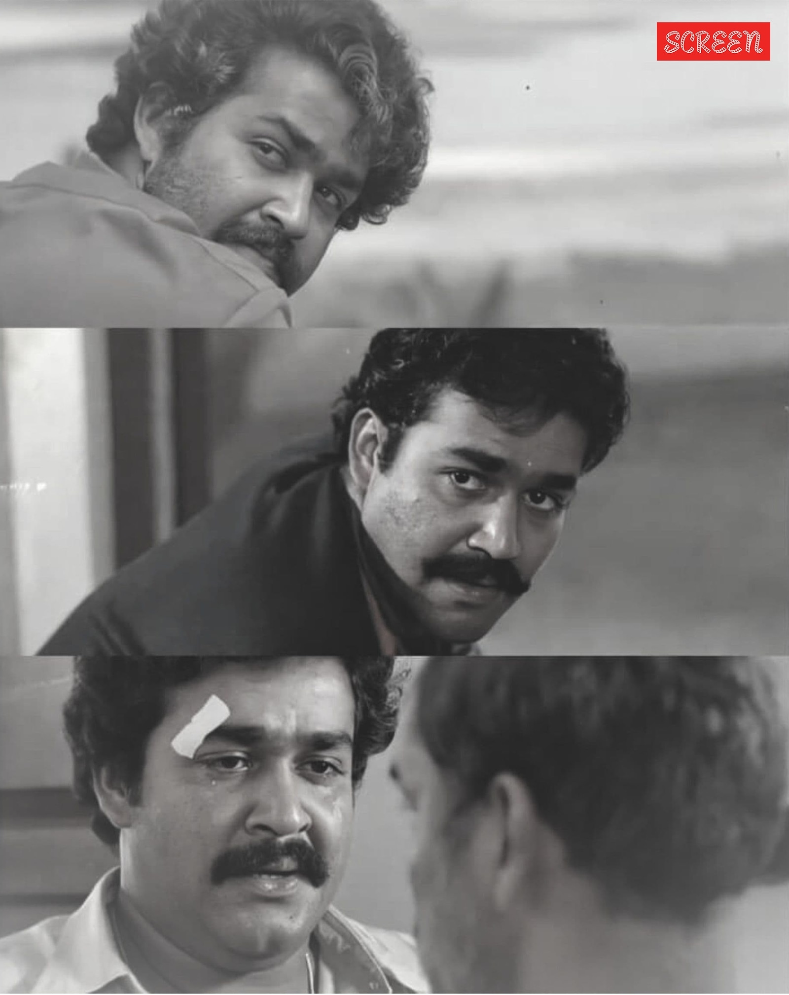 Mohanlal plays three stages of Haridas' life in Amrutham Gamaya. 