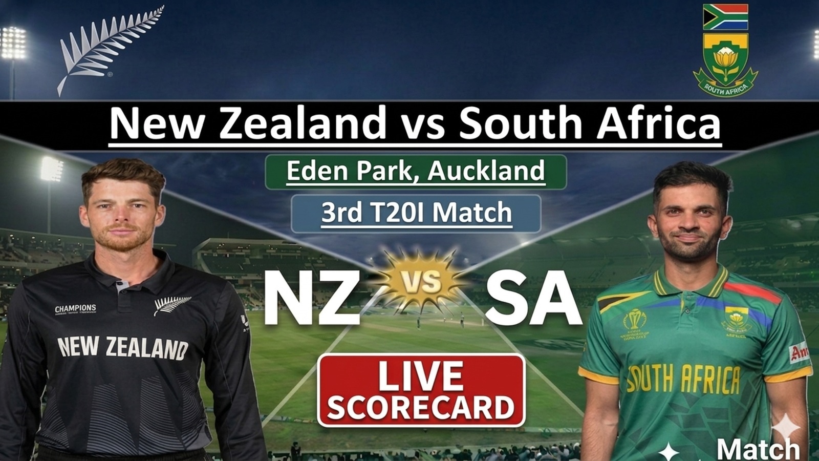 NZ vs SA 3rd T20I Live Cricket Scorecard Update: Match Highlights, Scorecard, Live Streaming, Key Moments