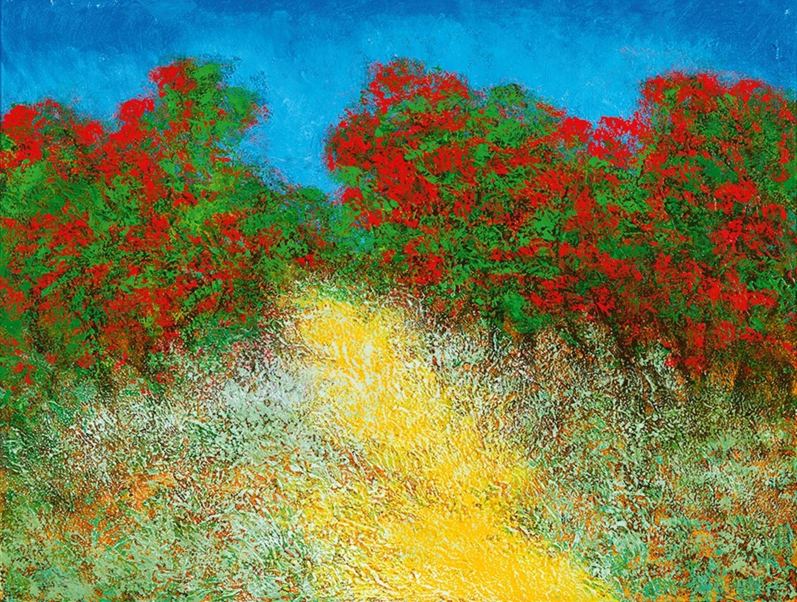 sculpted pigment technique and the enduring discipline of painting