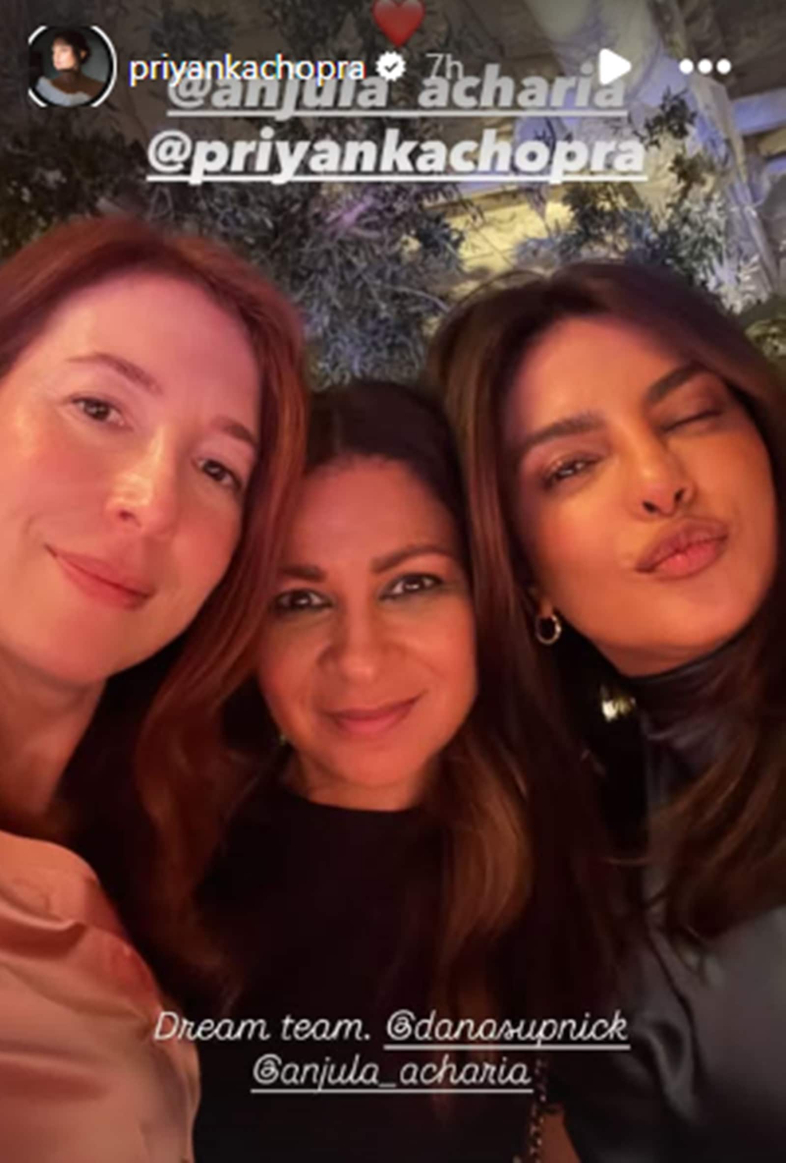 Priyanka Chopra dream team