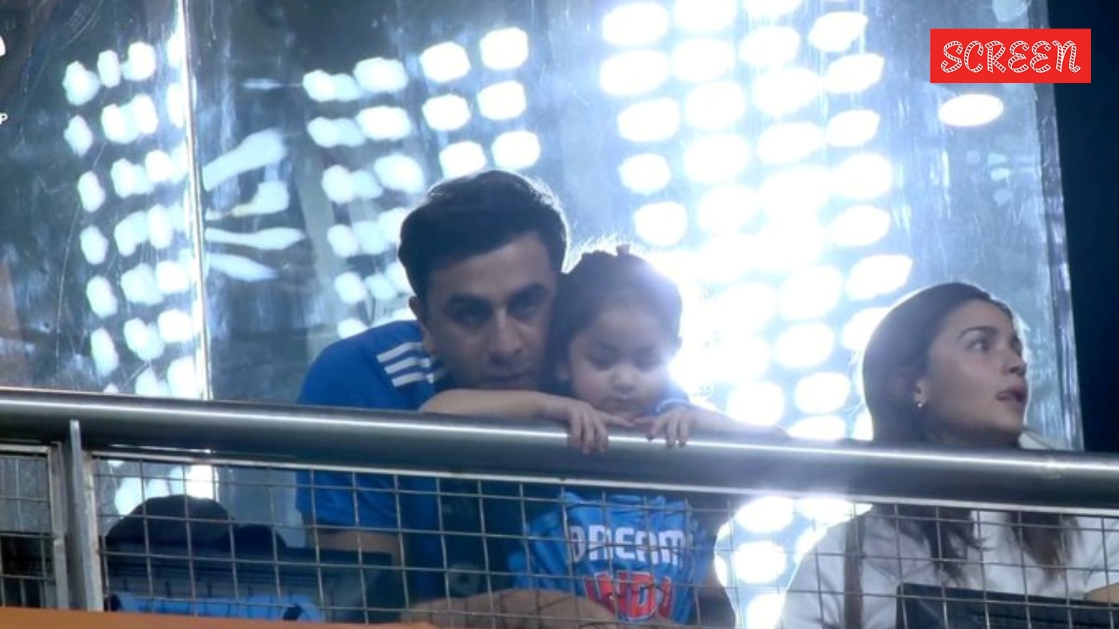 Raha wins the internet as she cheers for Team India with Ranbir Kapoor and Alia Bhatt at Wankhede Stadium. Watch videos