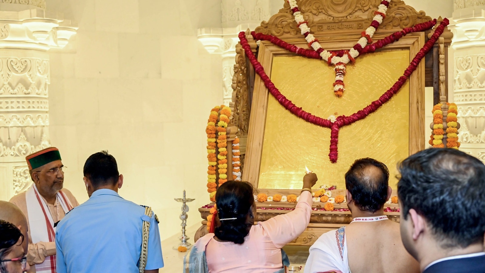 From saints to stone carvers: Over 6,000 attend Ram Yantra installation ceremony in Ayodhya